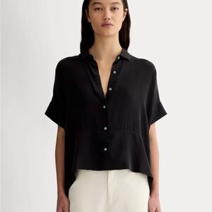 Everlane Boxy Silk Shirt